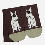 The Dark Cocoa Radley & Friends Pair of Socks with Dog Design by Radley.
