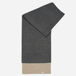 The Knitters Lane Dark Grey Scarf with Contrasting Ends by Radley.