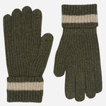 The Knitters Lane Pine Needle Gloves with Contrasting Stripe by Radley.