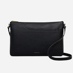 The Pockets Black Medium Zip Top Cross Body Bag by Radley.
