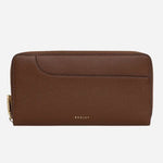 The Pockets Chocolate Brown Large Zip Around Wallet by Radley.