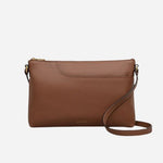 The Pockets Saddle Brown Medium Zip Top Cross Body Bag by Radley.