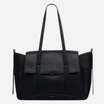 The Chancery Black Medium Flapover Shoulder Bag by Radley.