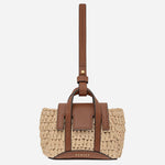The Radley The Chancery Raffia and Leather Small Bag Charm by Radley.
