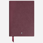 The Fine Stationery Medium Cassis Sartorial Leather Notebook with Lined Pages by Montblanc.