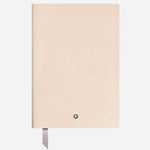 The Fine Stationery Medium Cloudy Beige Sartorial Leather Notebook with Lined Pages by Montblanc.