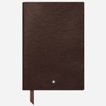 The Fine Stationery Medium Tobacco Brown Sartorial Leather Notebook with Lined Pages by Montblanc.