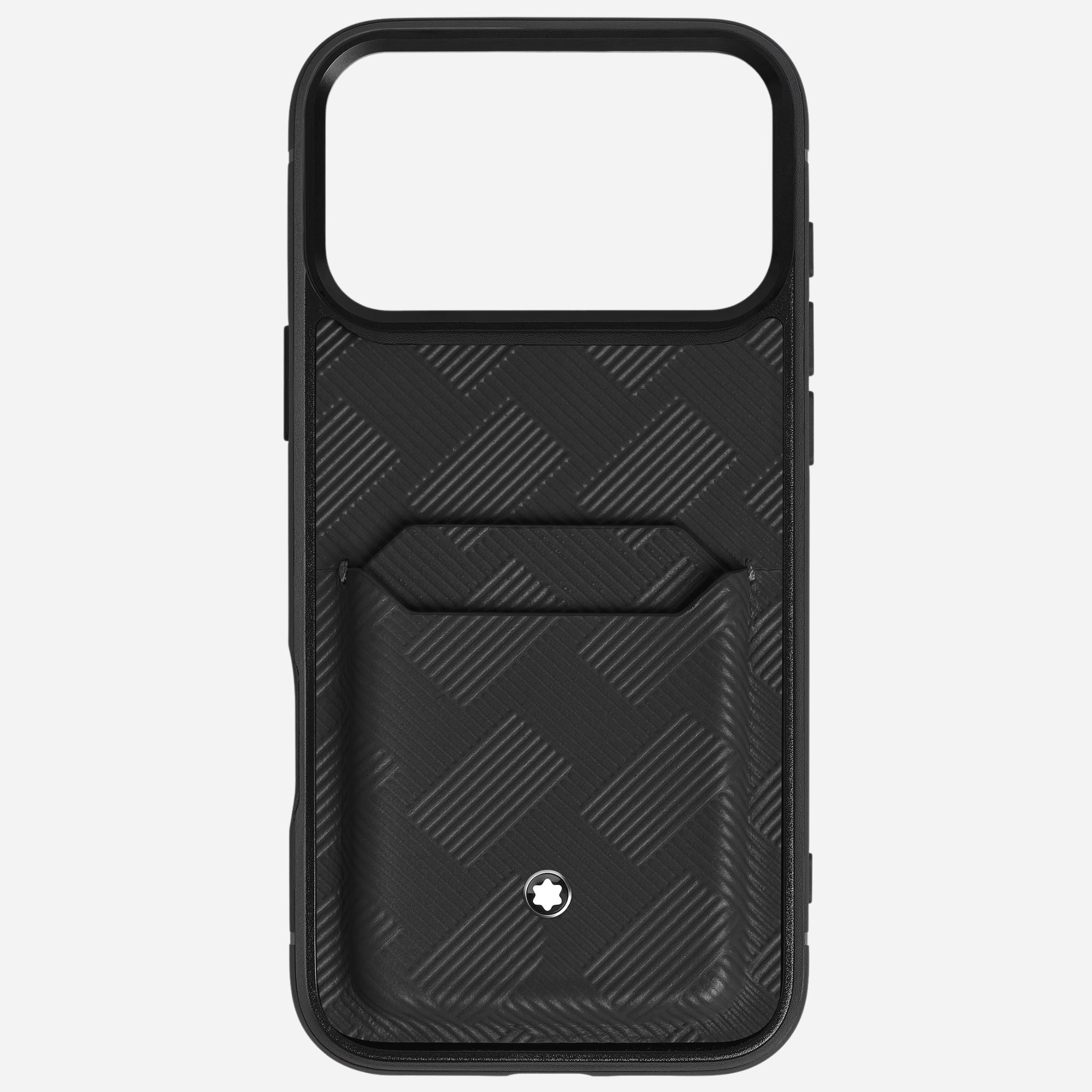 Montblanc Black Extreme 3.0 Leather 2CC Hardshell Case for iPhone