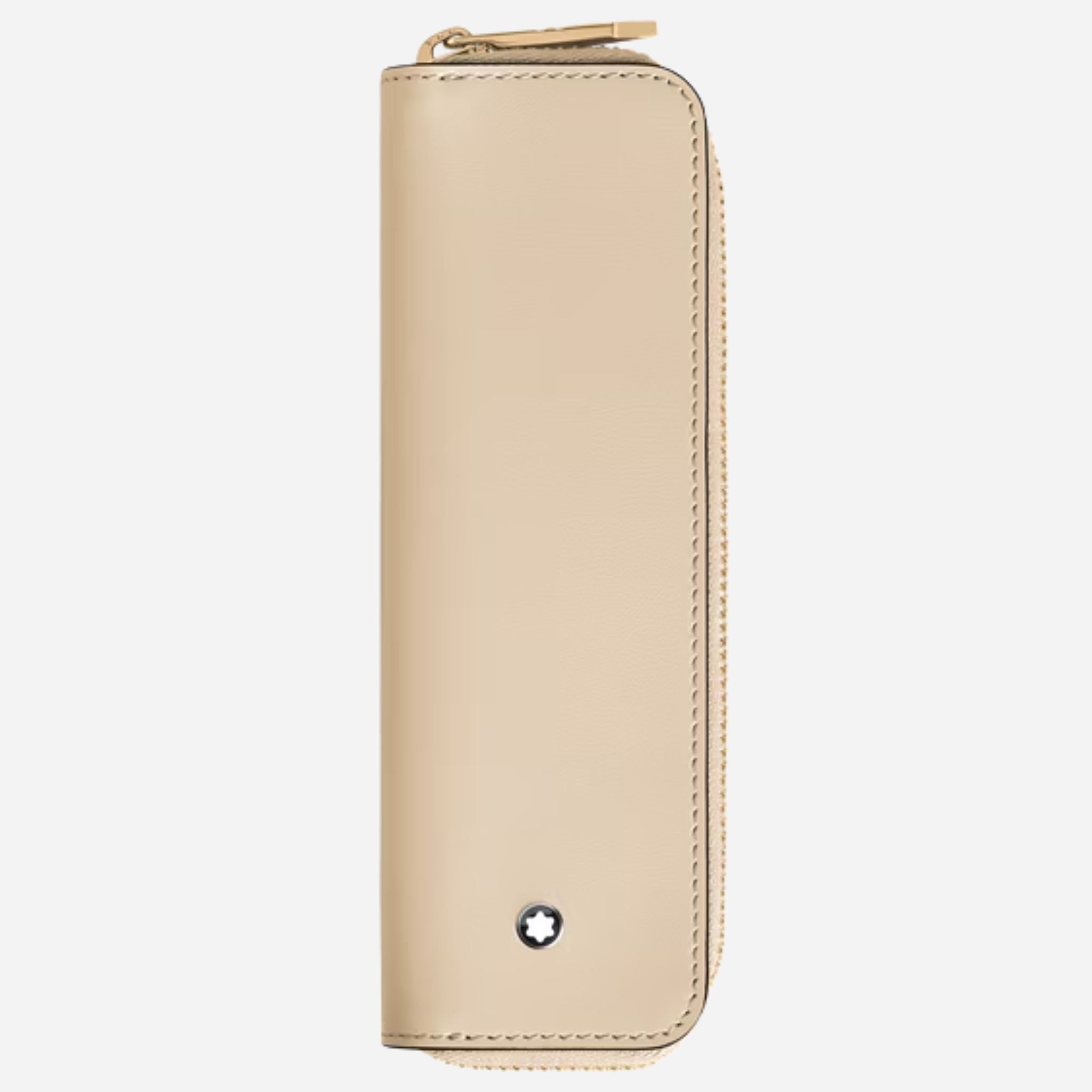Montblanc Meisterst ck Cloudy Beige Leather 1-Pen Pouch with Zip