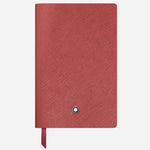 The Fine Stationery Small Brick Red Sartorial Leather Notebook with Blank Pages by Montblanc.