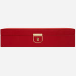 The Palermo Medium Red Leather Jewellery Box by WOLF.