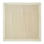 The Laik 120 x 120 Beige Scarf with BOSS Logo by BOSS.