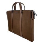 brown pebbled boss bag