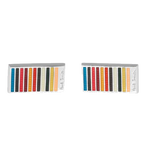 This Multicoloured 'Signature Stripe' Cufflinks by Paul Smith make a lovely gift and add a pop of colour to a simple white shirt.