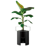 jet black planter 45cm
