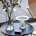 LSA's Victoria Clear Glass Vase 36 cm has a simple but contemporary design.