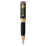 This Motnblanc Special Edition Great Characters Muhammad Ali Ballpoint Pen features gold trims with engraving.