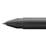 This LAMY ballpoint pen comes with a blue ballpoint and red refill.