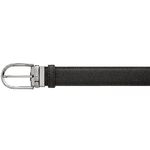 montblanc black ruthenium horseshoe businessline belt flat