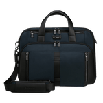 Samsonite's Urban-Eye Black Briefcase 15.6" in Blue has been made with nylon and recycled materials derived from PET bottles.