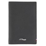 The Neo Capsule Grained Black Leather Passport Holder by S.T. Dupont can store 5 credit cards inside.