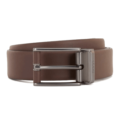 boss icon brown leather bel