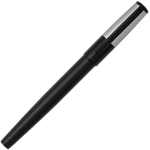 hugo boss gear minimal black chrome rollerball pen cap on