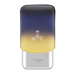 S.T.Dupont's Montecristo La Nuit Triple Cigar Case has the La Nuit design with the Montecristo crest.