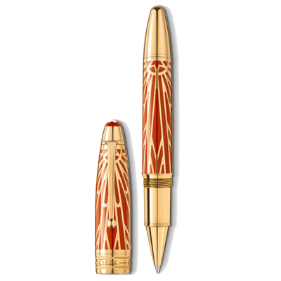 mb coral rollerball pen