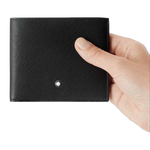 black montblanc wallet leat