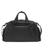 TUMI's McLaren Carbon Fibre Quantum Duffel Bag features perforated handles.