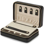wolf black palermo zip jewellery case inside
