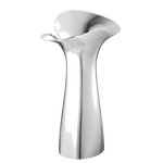 This is the Georg Jensen Stainless Steel Bloom Botanica Medium Vase.