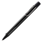 The LAMY black ballpoint pen in the Safari collection.