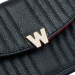 wolf 1834 black mimi mini bag with wristlet close
