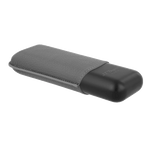 This Matte Black & Graphite Double Cigar Case by S. T. Dupont has the brand name engraved on the front of the matte black part.