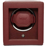 This WOLF Bordeaux Cub Watch Winder with Cover has internal room for 1 watch.