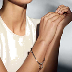 georg jensen offspring bangle with charm on model