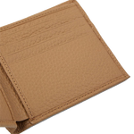 boss light brown 8cc crosstown wallet close