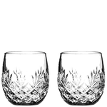 These Edinburgh 2 x 25cl Barrel Tumblers have been created by Royal Scot Crystal.