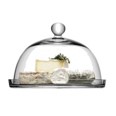 LSA's Vienna Glass Dome and Plate 25 cm is perfect for displaying cakes, cheese, or pastries etc.