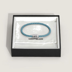 montblanc steel 3 rings smoky blue bracelet4