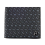 This Icon Monogram 8CC Bifold Wallet by BOSS has the 'B' monogram pattern all over on the exterior with saffiano leather on the interior.