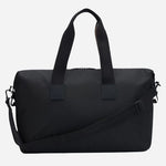 Back view of the Catch 3.0 Black Polyester Holdall with Signature Stripe Handles.