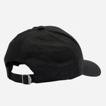 Back view of the BOSS Zed Black Cotton Cap with Metal Logo.