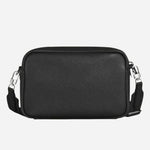 Back view of the Black Grained Leather Cross Body Bag.