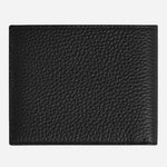 Back view of the Black Leather 6CC Bifold Wallet.