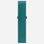 Back view of theSartorial Fern Blue Leather One Pen Pouch.