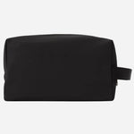 Back view of the Paul Smith Men's Black Recycled Polyester Wash Bag with Striped Zebra Logo.