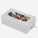 Gift box for the 3-Pack Fox Sock Set with Seasonal and Patterned Designs.